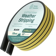 66 Feet Self Stick Foam Weather Stripping Door Window Seal Draft Stopper Insulation Tape for Windows and Doors Soundproof Weatherstripping Gap Blocker