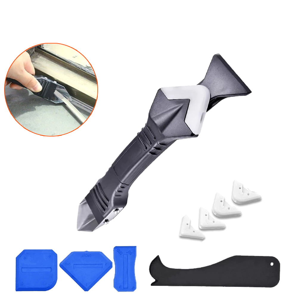 3IN1 Silicone Sealant Tool Remover Grouting Finishing Mouth Head Scraper  i 
