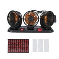 thumbnail image 2 of 3 Head Car Fan Portable 360 Rotating Car Cooling Fan Van Truck SUV RV, 2 of 7