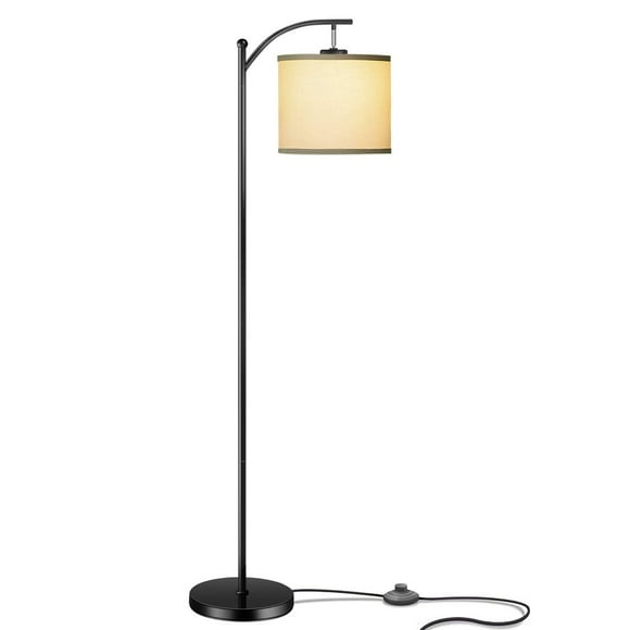 TFixol LED Floor Lamp E26 9W Light Bulbs Modern Standing Lights Reading Light 3 Color Temperature with Hanging Lampshade for Living Room Bedroom Office