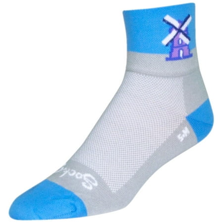 

SockGuy Classic Windmills Socks - 3 inch White Large/X-Large