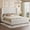 White Linen, variant on VanAcc 6.3" Thick Wrap Me Up Fluted King Bed by Modern, Khaki Linen