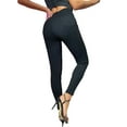thumbnail image 2 of Women's Comfort Stretchy Slim Skinny High Rise Black Pants, 2 of 5
