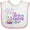 White and Pink, variant on Inktastic My 1st Easter with Bunny and Easter Basket Girls Baby Bib