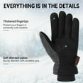 thumbnail image 3 of OZERO Winter Gloves -30°F Cold Proof Deerskin Suede Leather Insulated Water-resistant Windproof Thermal Glove for Driving Hiking Snow Work in Cold Weather - Warm Gifts for Men and Women, 3 of 9