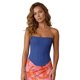 thumbnail image 1 of Tops de tubo lisos para mujer, ajustados, con lazo en la espalda, sin hombros, sin mangas, estilo urbano de verano y a la moda., 1 of 7