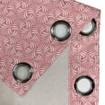 thumbnail image 4 of Ambesonne Grommet Curtain, , 50"x72", Coral and White, 4 of 5