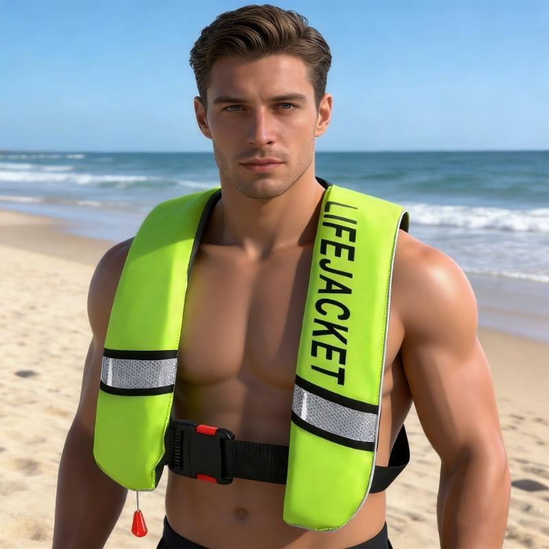 CEORPER Fashionable Inflatable Life Vest For Paddleboarding Comfortable Reflective
