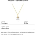 thumbnail image 2 of 14K Gold Grade A Natural Jade Peace Buckle Necklace for Women, National Style Design, Lunar New Year Lucky Charm, 2 of 5