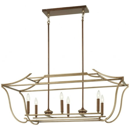 

6 Light Island In 18.13 Inches Tall And 42.13 Inches Wide Minka Metropolitan N6556-690