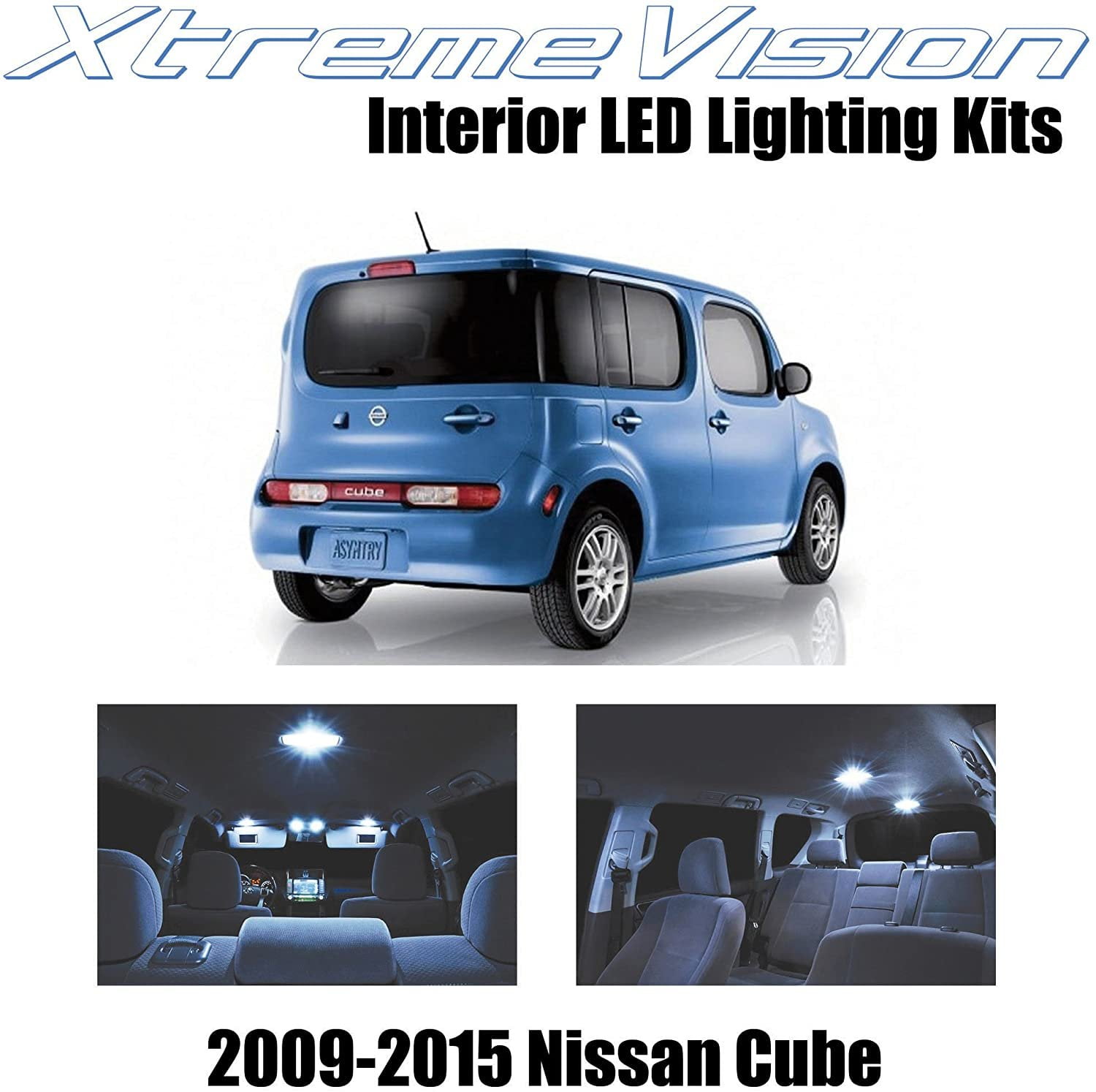 XtremeVision Interior LED Kit For 2010-2014 Ford Mustang – Pure White, 5 Bulbs, Includes Map & Trunk Lights - View #10