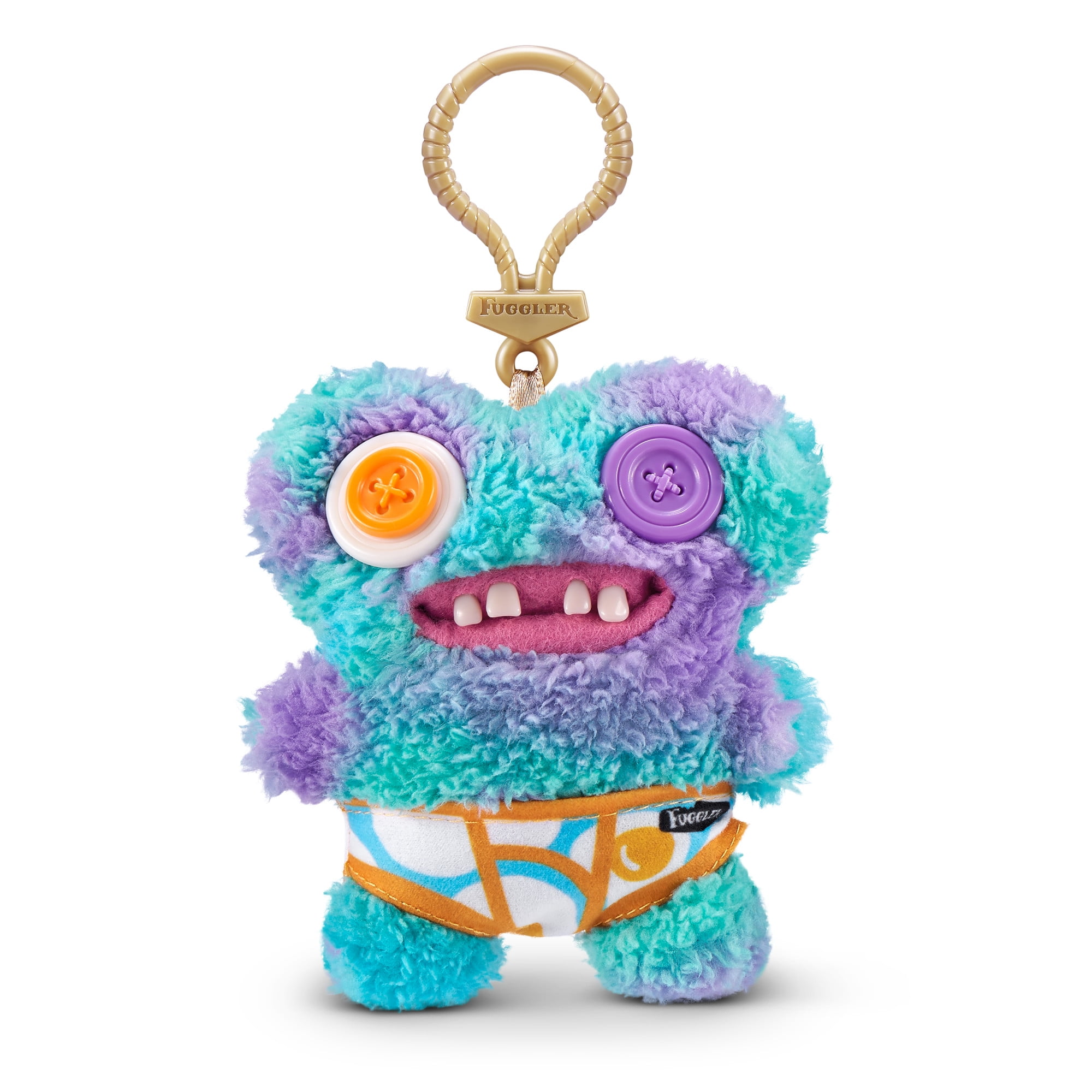 Fuggler Key Rings by ZURU Funny Ugly Monster, Plush, Collectible, Toy (3 Pack Random Assortment)