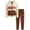 Brown, variant on Boys Sweatpants Set 2 Piece Fleece Hoodie and Sweatpants Athletic Set (8-18)