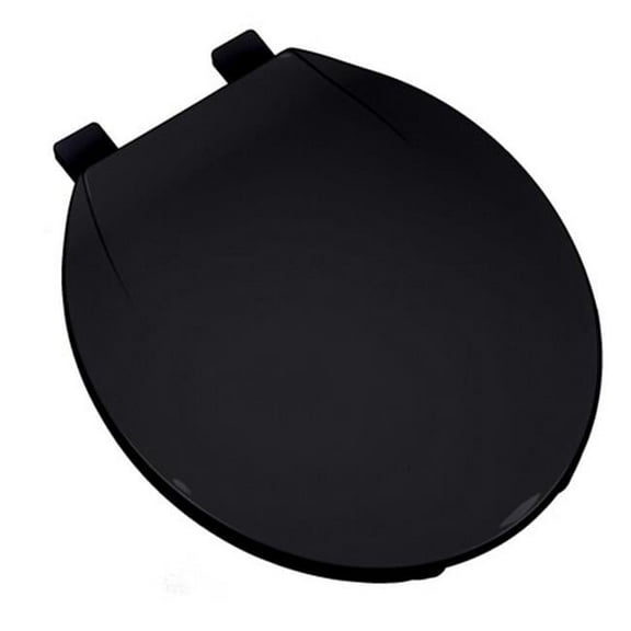 Plumbing Technologies 3F1R1-90 Deluxe Plastic Round Front Contemporary Design Toilet Seat- Black