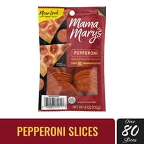 Mama Mary's Pepperoni Slices, Sliced Pepperoni, 6 oz Pack