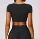 thumbnail image 5 of Top deportivo para mujer, Top corto de Yoga Sexy, Top de manga corta para Fitness, camiseta de entrenamiento con aumento, Tops, ropa de gimnasio, ropa deportiva para correr, 5 of 5