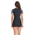 thumbnail image 5 of Women’s Short Sleeve Zipper One-Piece Bikini Swimsuit – Modest Surf Swimwear for Swimming & Water Sports, 5 of 6