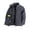 (New15)Gray, variant on Fleece Jacket for Men Plus Size Stand Collar Zip Up Outerwear Sherpa Lined Patchwork Utility Coat with Multi Pockets for Winter