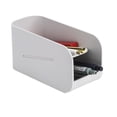 thumbnail image 4 of Magnetic Pen Desk Organizer Storage Box Double Layer ABS Holder 14x6x7cm • Large Capacity Desktop Organizer • Stackable Magnetic Design for Office, 4 of 6