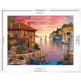 thumbnail image 5 of Art.com The Mediterranean Harbour Art Print by Dominic Davison, White Frame Wall Art, 29" x 23", 5 of 5
