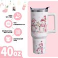 thumbnail image 4 of Valentine''s Day Tumbler Gifts for Women Girls, Red Hearts Stainless Steel Insulated Travel Coffee Cup, 40 Oz Tumblers with Handle and Straw, Anniversary Wedding Water Bottle (1 PC), 4 of 6