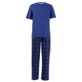 thumbnail image 2 of Fruit of the Loom Men's Crewneck Tee and Fleece Pajama Pants Set, 2-Piece, Sizes S-5XL, 2 of 6