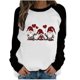 thumbnail image 2 of Pntutb Mujeres Otoño e Invierno Casual Navidad Impreso Cuello Redondo Manga Larga Jersey Blusa Sudadera tops Pntutb Pntutb-139, 2 of 5