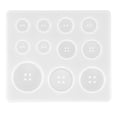thumbnail image 1 of KAKOWELY 3Pcs Silicone Mold Button Silicone Mold Resin Epoxy Making Mold Craft Button Molds DIY Accessory,3.5"X3.07"X0.28", 1 of 5