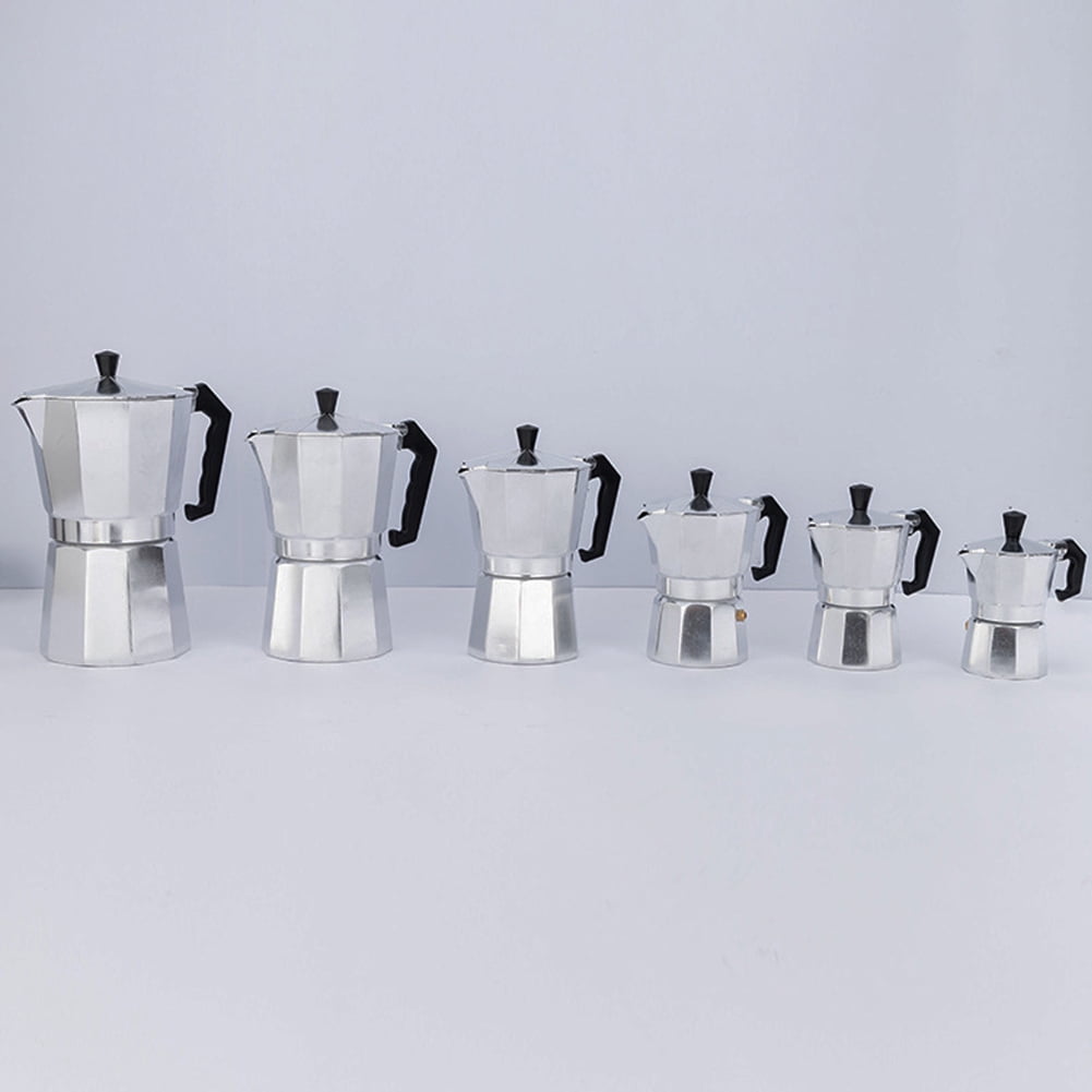 Bueautybox 50/100/150/300/450/600ml Coffee Maker Espresso Percolator Stove  Top Pot Kettle 