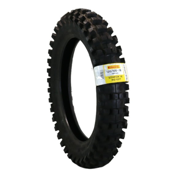 Pirelli Scorpion XC Mid-Soft Rear Dirt Bike Tire 120/100-18 68M NHS Tube Type