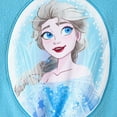 thumbnail image 6 of Disney Frozen Girls Fleece Bomber Jackets Elsa Graphic Winter Plush Varsity Outerwear Coats Toddler Kids 3T, 6 of 10