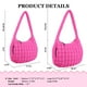 thumbnail image 2 of Bolso Iqimott acolchado de nailon con burbujas de nailon para mujer, color rojo, 2 of 7