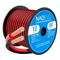 thumbnail image 1 of Cable eléctrico NAOEVO, calibre 12, 50 pies, 2 conductores, rojo y negro, 1 of 7