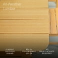 thumbnail image 3 of DuroGreen Crossbase 7-Piece 72" Rectangular Outdoor Dining Set, 1 Dining Table/6 Chairs Made With All-Weather Tangent Sustainable Lumber, High End Patio Furniture, Easy Assembly, Natural Teak, 3 of 5