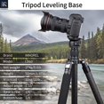 thumbnail image 2 of INNOREL Tripod Leveling Base, LB60 Leveling Base Half Ball with Offset Bubble Level and Bubble Level Bag for Canon, Nikon and Other DSLR Cameras with 1/4" Thread, Tripods and Monopods with 3/8" Thread, 2 of 5