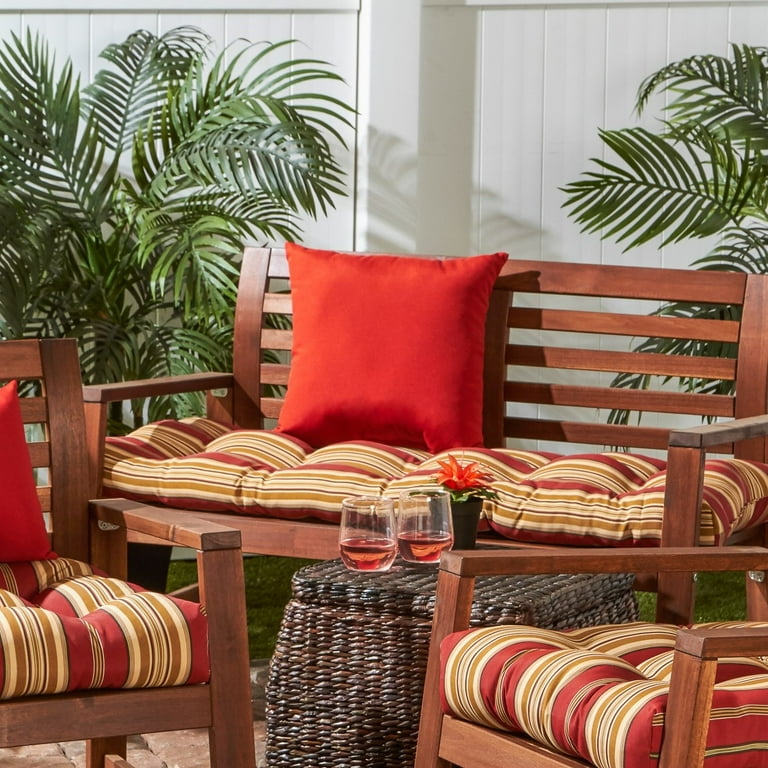 Greendale Home Fashions Roma Stripe 51 x 18 in. Outdoor Reversible