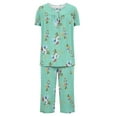 thumbnail image 4 of Njagoc3 Women's Short Sleeve Floral Print Pajama Set - Patterned, Casual Style, Summer & Sleep Wear, 4 of 6