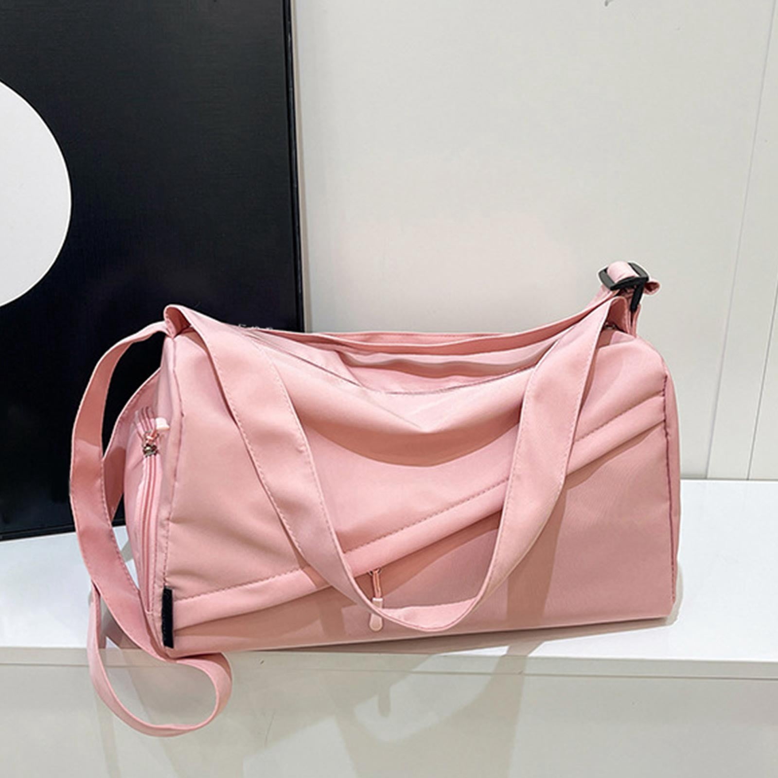 Nylon Gym Bag with Shoe Compartment Large Capacity Duffle Bag for Sports Travel and Daily Use