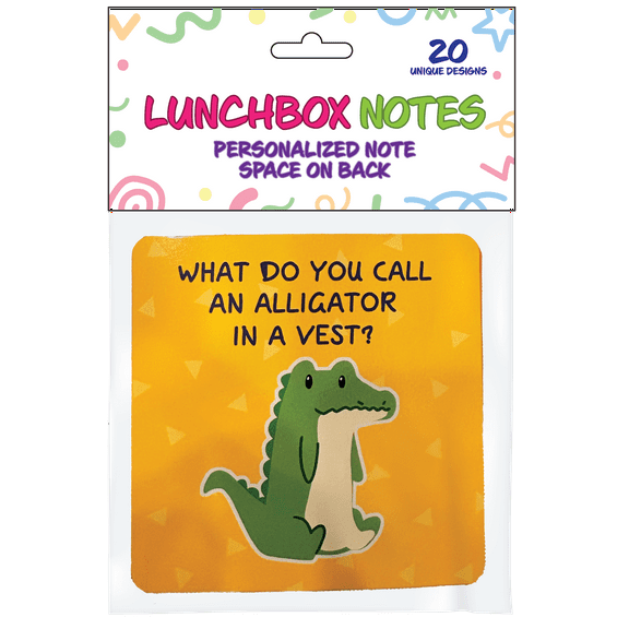 Hitt Brands Lunchbox Notes with Animal Jokes, 20 Count