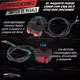 thumbnail image 4 of 2 Faros Cromo Lupa Led Cree Moto Ojo De Ángel Estrobo U7, 4 of 8