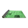 thumbnail image 2 of Ahgly Company Indoor Round Patchwork Emerald Green Transitional Area Rugs, 7' Round, 2 of 4