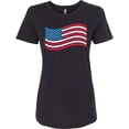 thumbnail image 3 of Inktastic Grunge American Flag Women's T-Shirt, 3 of 5