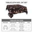 thumbnail image 7 of Wukai Coffee Bean Waterproof Tablecloth for Kitchen Dining, Fits Square Tables for 2-4 Seats -54"x54", 7 of 7