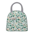 thumbnail image 1 of Balery Floral In Teal Bolsa de Almuerzo para Mujeres, Caja de Almuerzo, Bolsa de Almuerzo Pequeña Impermeable, Tote de Almuerzo Reutilizable con Gran Capacidad, 1 of 6