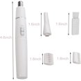 thumbnail image 2 of Electric Eyebrow Trimmer for Women, Electric Comb Eyebrow Epilator with Removal Attachments,Dry Use Painless Electric Razor Remover for Face Chin Lips Neck(White), 2 of 6