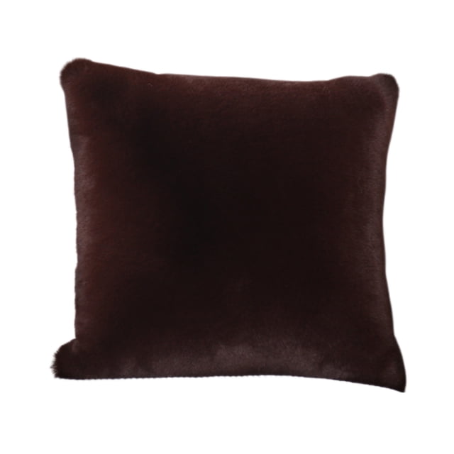 Cojín decorativo para sofá, color negro, con soporte lumbar, de piel sintética, extra suave, lavable a máquina. Ideal para sala de estar, dormitorio o habitación de invitados (con núcleo).