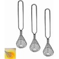 thumbnail image 3 of Practical Kitchen Push Spiral Manual Egg Beater Tool Portable Whisk for Milk Drink Coffee Shake Frother Mixer Foamer, 3 of 5