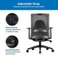 thumbnail image 2 of Mount-It! Ergo Collection Curved Back Support for Office Chair, Gaming, Airplanes, 2 of 7