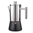 thumbnail image 1 of Easyworkz Diego Cafetera Italiana de Acero Inoxidable para Cocina de inducción,520 ml, 10-12 Tazas,Negro, 1 of 7