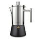 thumbnail image 1 of Cafetera Italiana Easyworkz de Acero Inoxidable 300 ml 4-6 Tazas Negro, 1 of 7